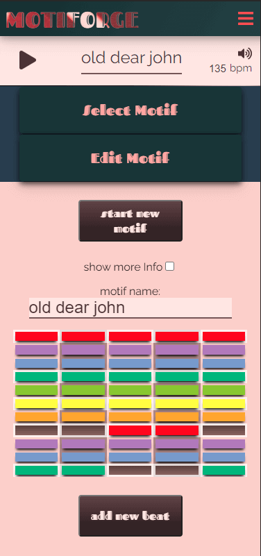 a screenshot of Motiforge